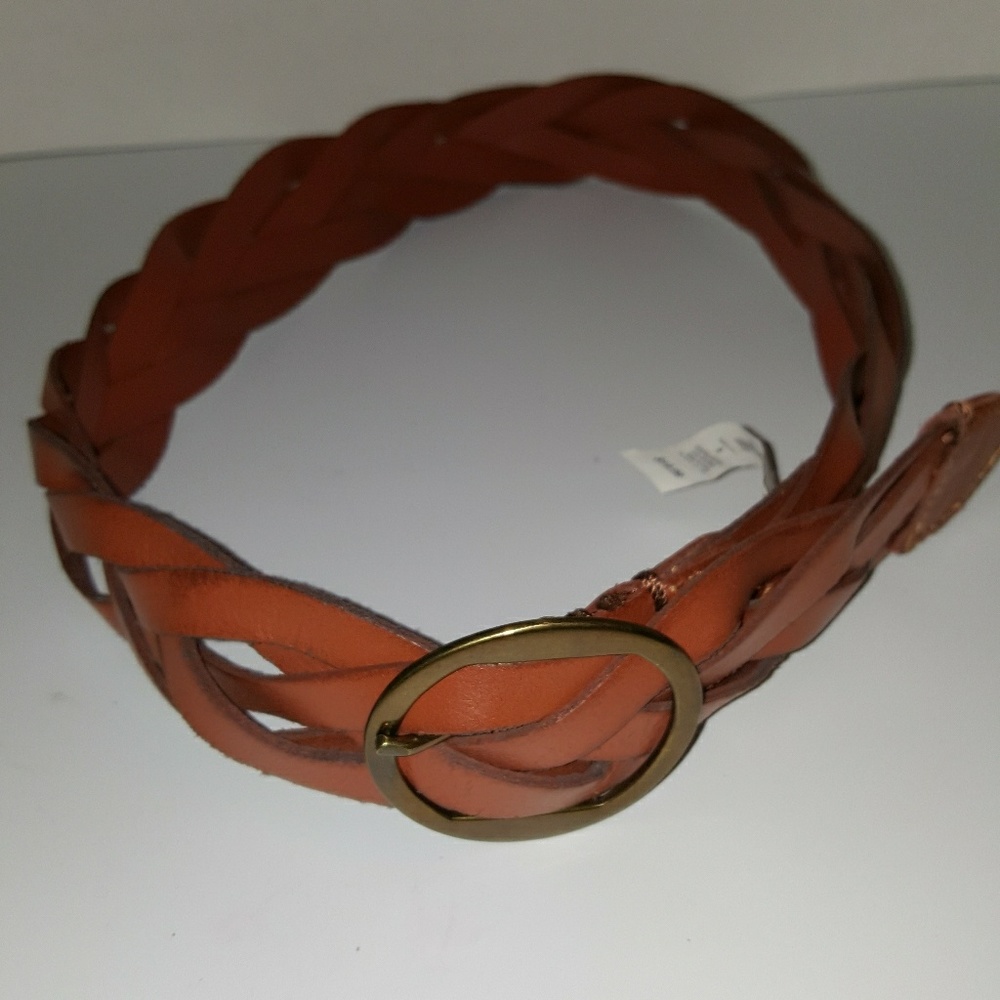 GAP GENUINE LEATHER BRAIDED BELT